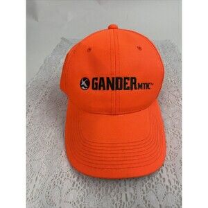 Vintage Gander Mountain Store Bright Orange colored Adjustable Hat Cap